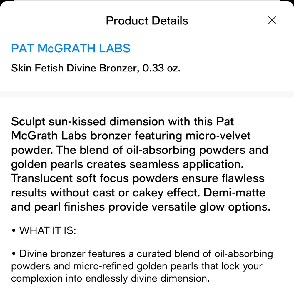NWT PAT McGRATH LABS Skin Fetish Divine Bronzer, 0.33 oz. $39 plus - Picture 12 of 16